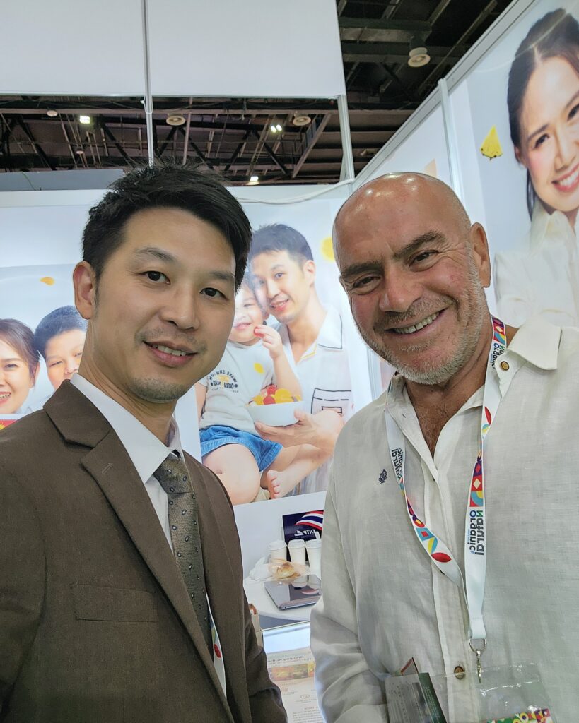 Importers, distributors, buyers who visit and love DeliKing Premium Thai Tropical Fruit Jelly at Organic & Natural Expo Dubai.