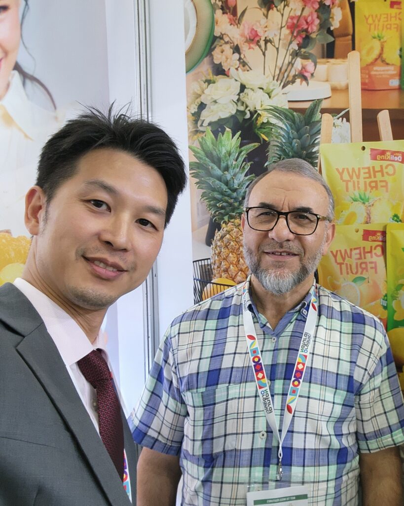 Importers, distributors, buyers who visit and love DeliKing Premium Thai Tropical Fruit Jelly at Organic & Natural Expo Dubai.