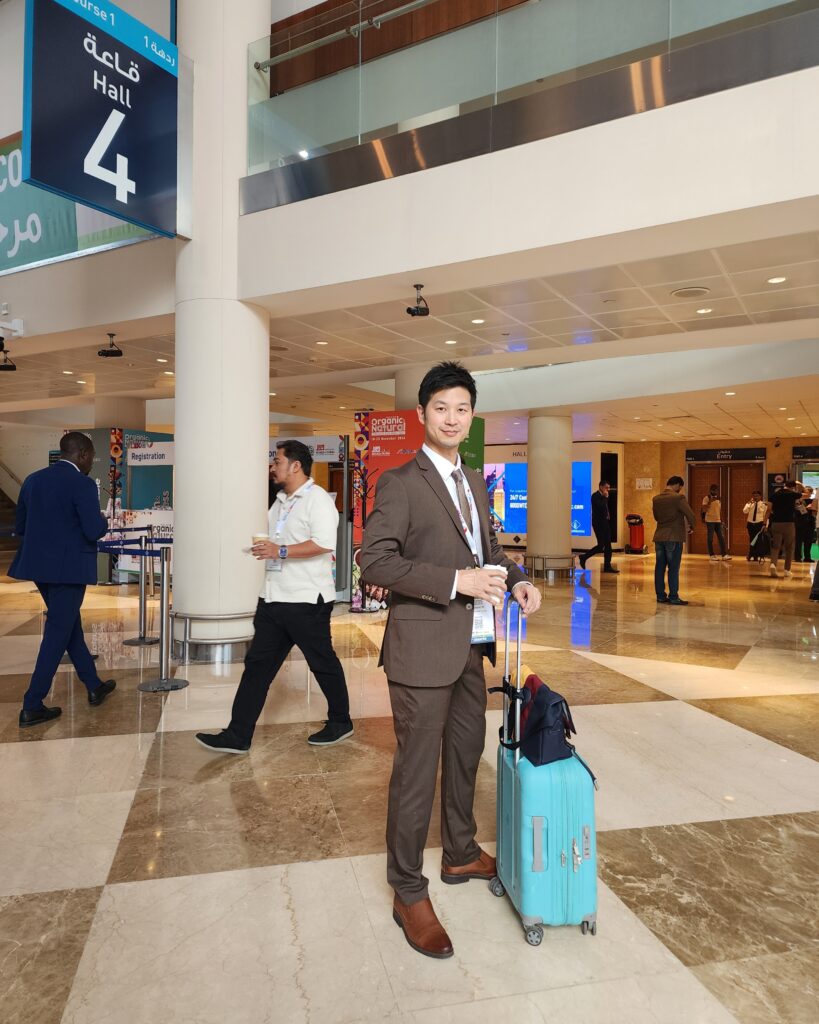 DeliKing Premium Thai Tropical Fruit Jelly booth at Organic & Natural Expo Dubai.