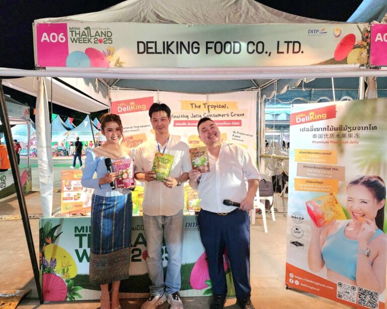 DeliKing joins DITP Mini Thailand Week 2025 at Wat Thatluang in Luang Prabang